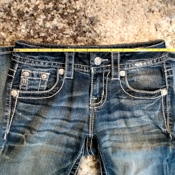 🌿Size 23 Miss Me Bling Angel Jeans - Picture 2 of 9